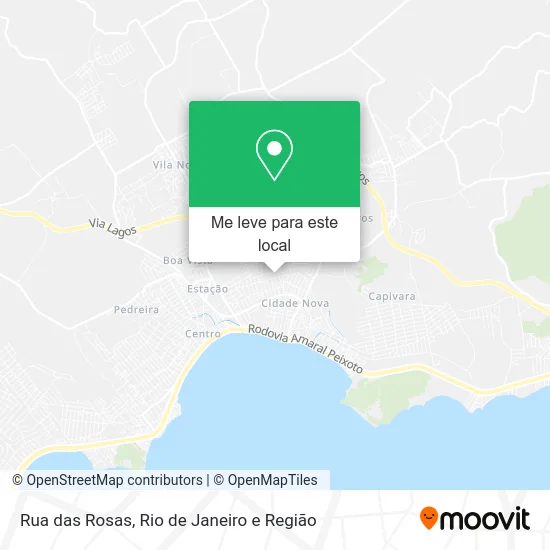 Rua das Rosas mapa