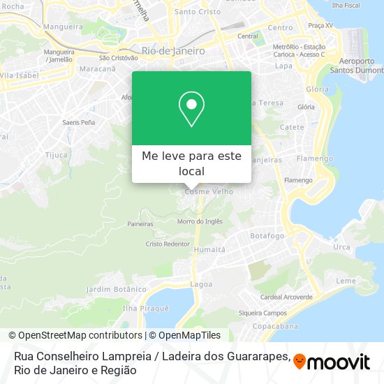Rua Conselheiro Lampreia / Ladeira dos Guararapes mapa