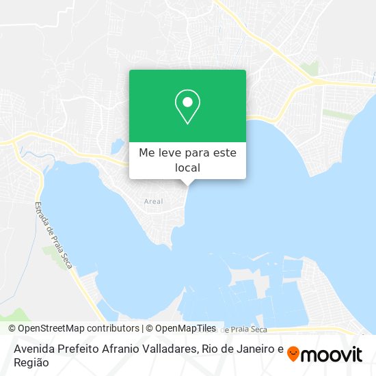Avenida Prefeito Afranio Valladares mapa