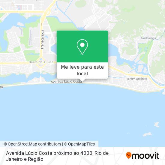 Avenida Lúcio Costa próximo ao 4000 mapa