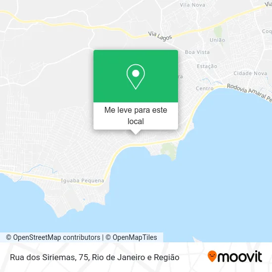 Rua dos Siriemas, 75 mapa