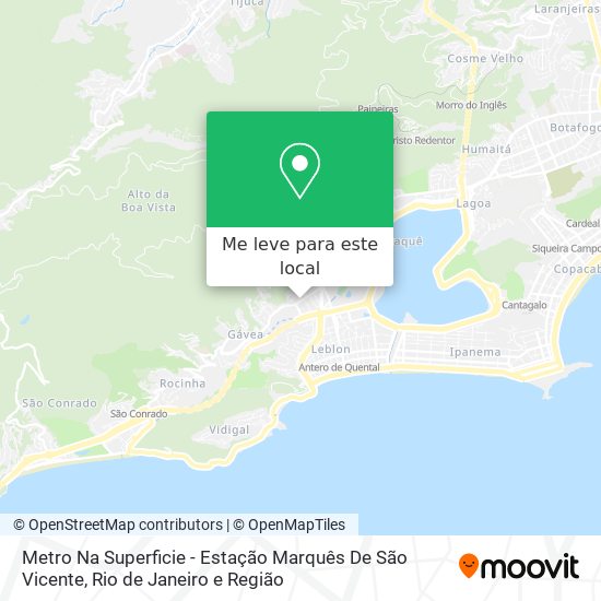 Metro Na Superficie - Estação Marquês De São Vicente mapa