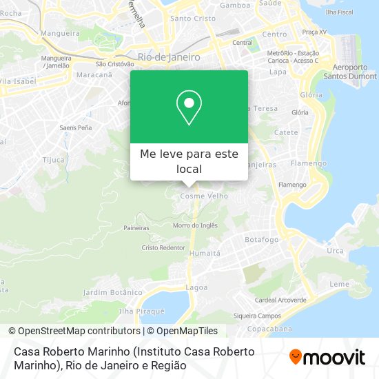 Casa Roberto Marinho mapa