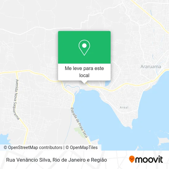 Rua Venâncio Silva mapa