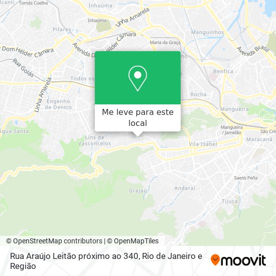 Rua Araújo Leitão próximo ao 340 mapa