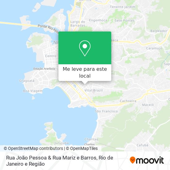 Rua João Pessoa & Rua Mariz e Barros mapa