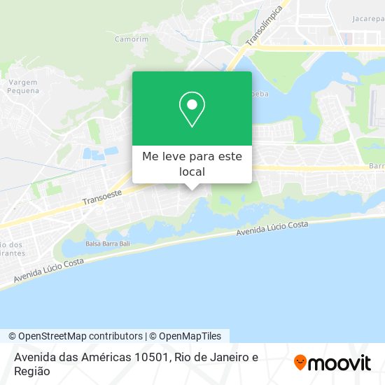 Avenida das Américas 10501 mapa