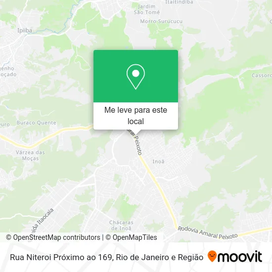 Rua Niteroi Próximo ao 169 mapa