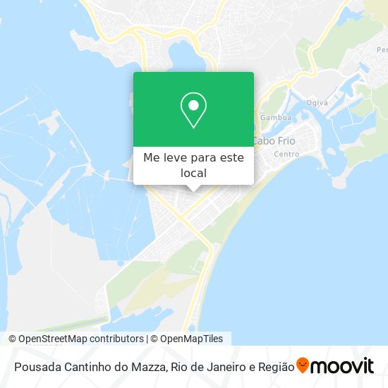 Pousada Cantinho do Mazza mapa