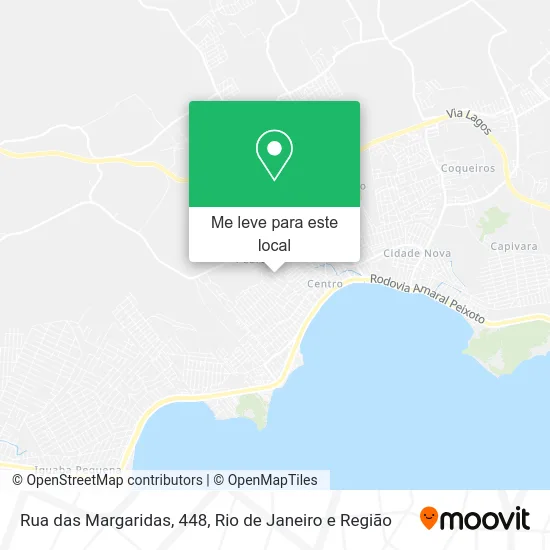Rua das Margaridas, 448 mapa