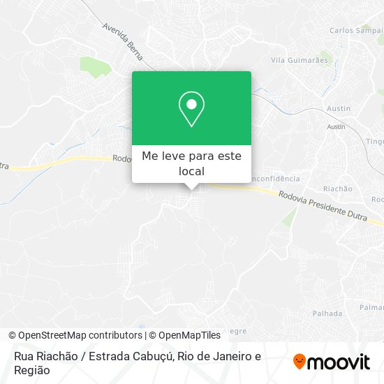 Rua Riachão / Estrada Cabuçú mapa