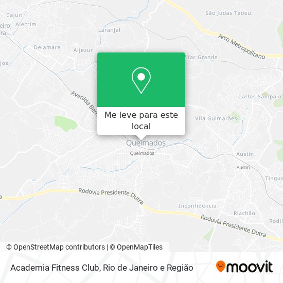 Academia Fitness Club mapa