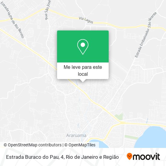 Estrada Buraco do Pau, 4 mapa