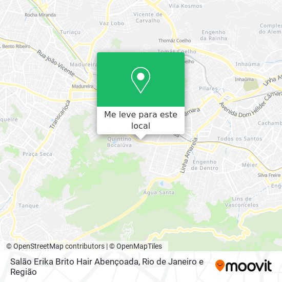 Salão Erika Brito Hair Abençoada mapa