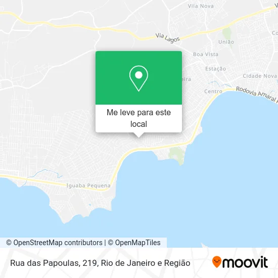 Rua das Papoulas, 219 mapa