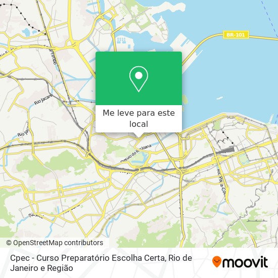 Cpec - Curso Preparatório Escolha Certa mapa