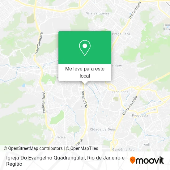 Igreja Do Evangelho Quadrangular mapa