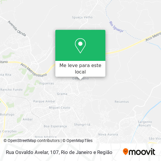 Rua Osvaldo Avelar, 107 mapa