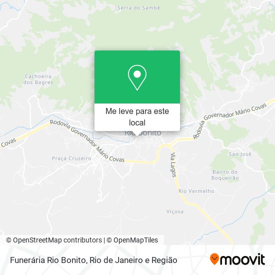 Funerária Rio Bonito mapa