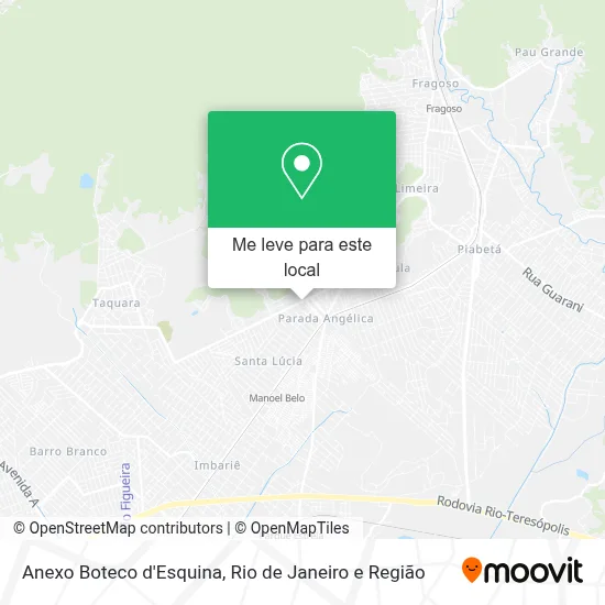 Anexo Boteco d'Esquina mapa