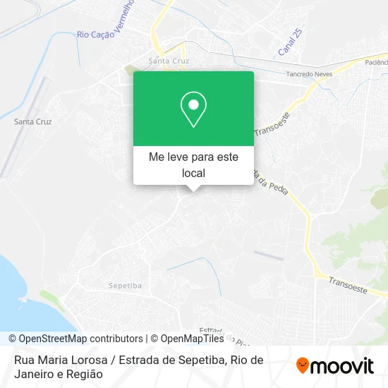 Rua Maria Lorosa / Estrada de Sepetiba mapa