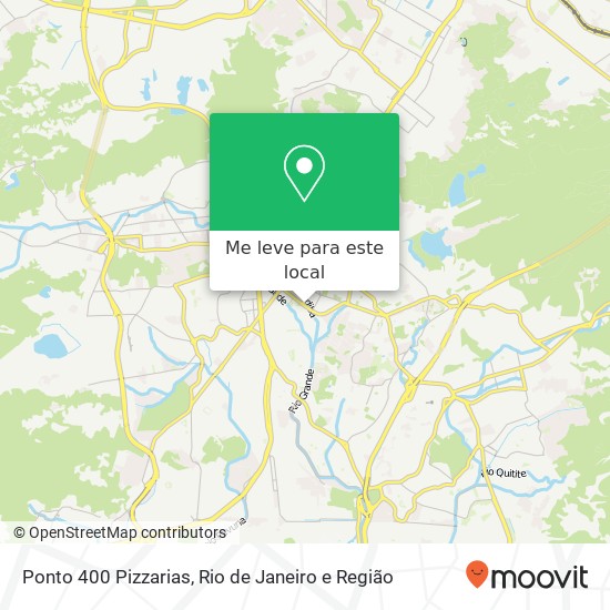 Ponto 400 Pizzarias mapa