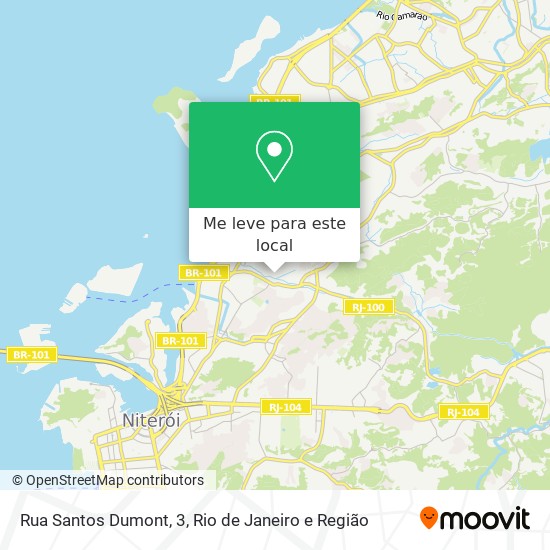 Rua Santos Dumont, 3 mapa