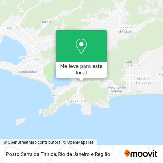 Posto Serra da Tiririca mapa