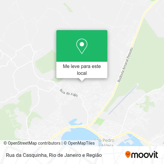 Rua da Casquinha mapa