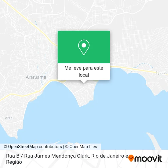 Rua B / Rua James Mendonça Clark mapa
