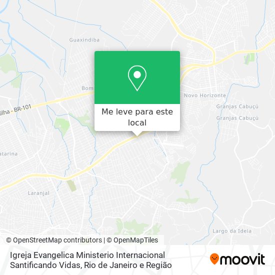 Igreja Evangelica Ministerio Internacional Santificando Vidas mapa