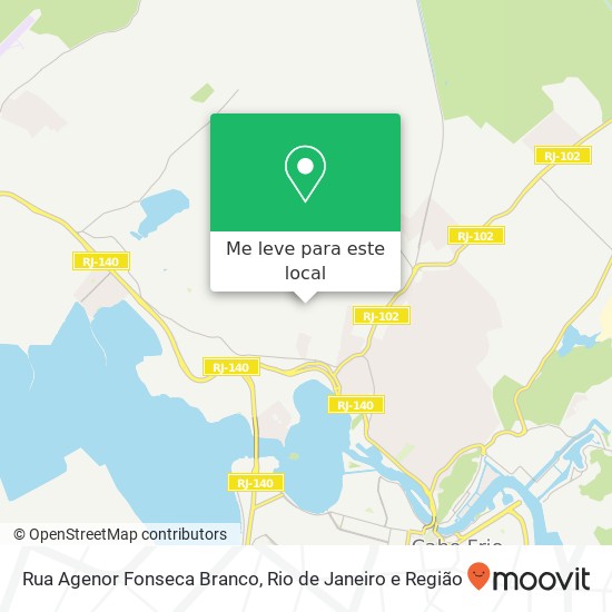 Rua Agenor Fonseca Branco mapa