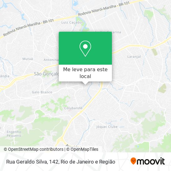 Rua Geraldo Silva, 142 mapa