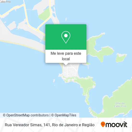 Rua Vereador Simas, 141 mapa
