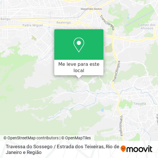 Travessa do Sossego / Estrada dos Teixeiras mapa