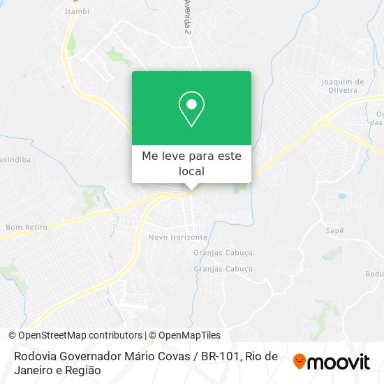 Rodovia Governador Mário Covas / BR-101 mapa