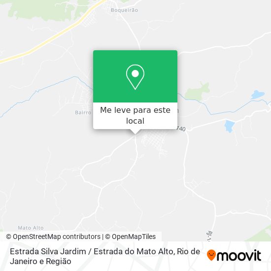 Estrada Silva Jardim / Estrada do Mato Alto mapa