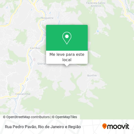 Rua Pedro Pavão mapa