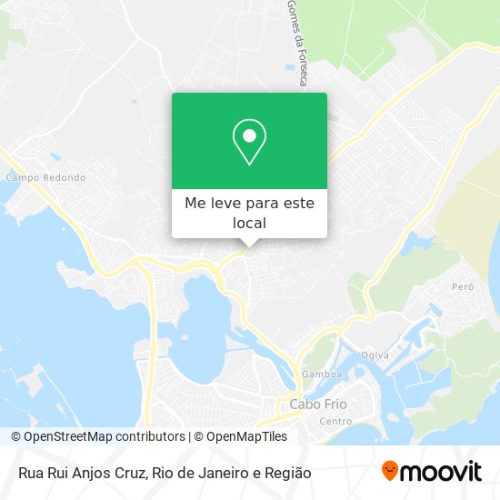 Rua Rui Anjos Cruz mapa