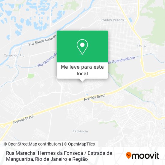 Rua Marechal Hermes da Fonseca / Estrada de Manguariba mapa