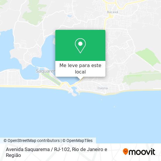 Avenida Saquarema / RJ-102 mapa