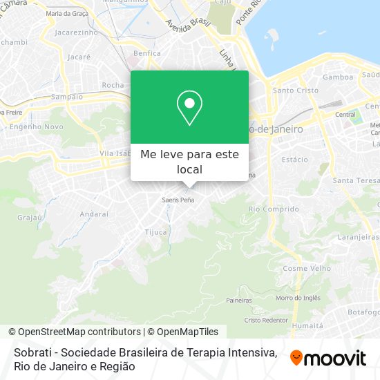 Sobrati - Sociedade Brasileira de Terapia Intensiva mapa