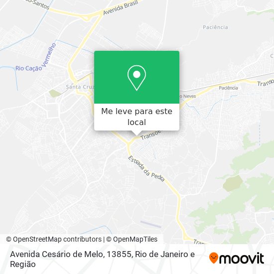 Avenida Cesário de Melo, 13855 mapa