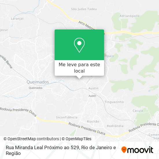 Rua Miranda Leal Próximo ao 529 mapa