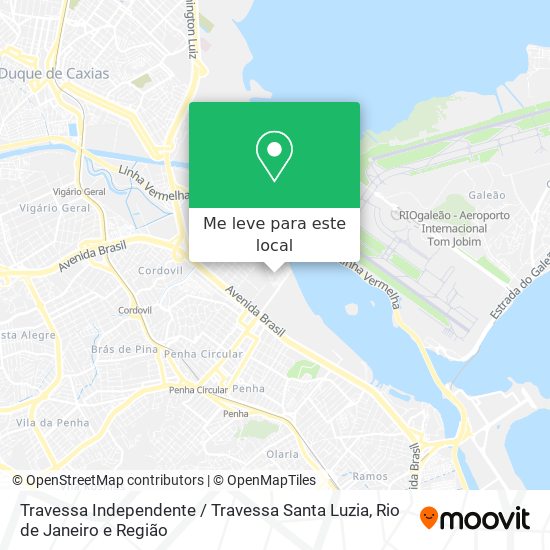 Travessa Independente / Travessa Santa Luzia mapa