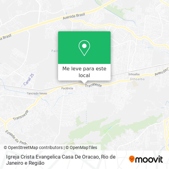 Igreja Crista Evangelica Casa De Oracao mapa