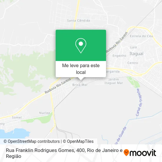 Rua Franklin Rodrigues Gomes, 400 mapa