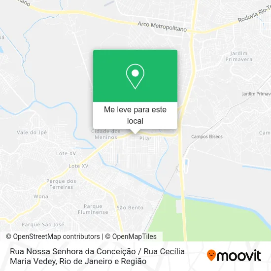 Rua Nossa Senhora da Conceição / Rua Cecília Maria Vedey mapa