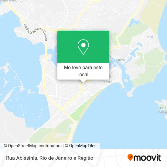 Rua Abissínia mapa
