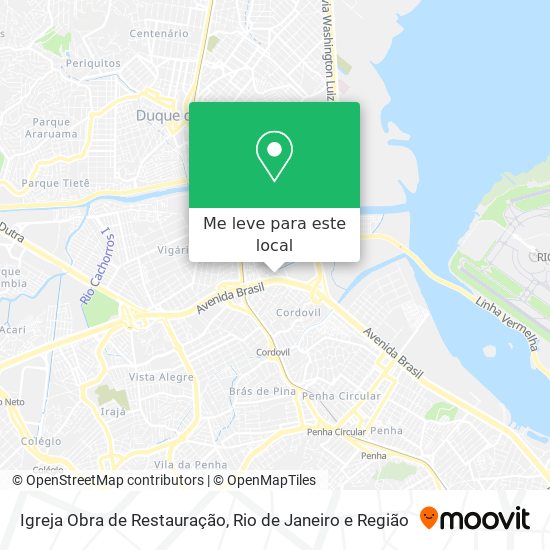 Igreja Obra de Restauração mapa